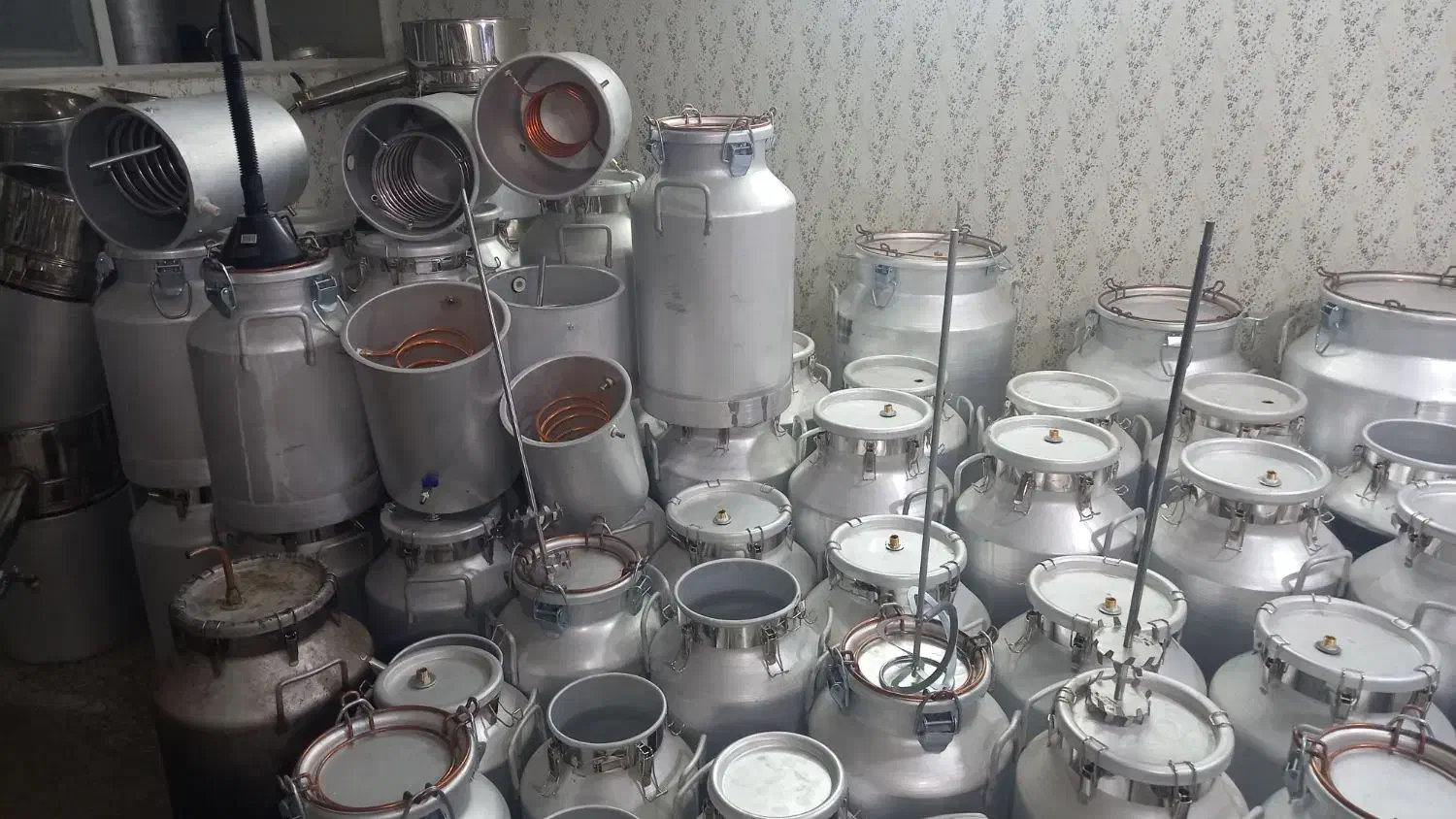 نیچه ابی ۴۵ لیتری گلابگیر استیل ۴۵ عرقگیر مسی|ظروف پخت‌وپز|مشهد, توس (بلوار توس)|دیوار