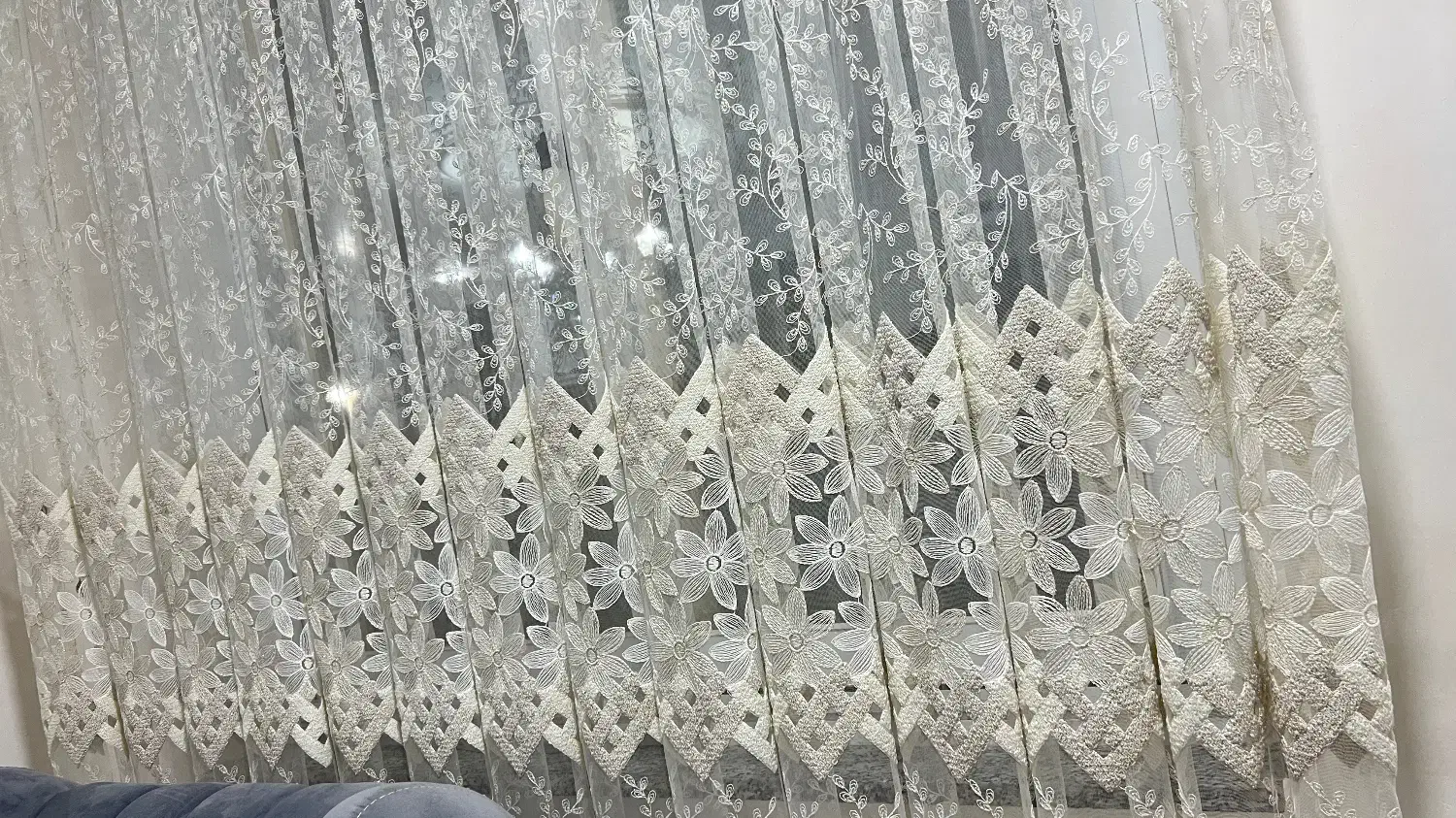 پرده خامه دوزی شده|پرده، رانر، رومیزی|رشت, حاجی آباد|دیوار