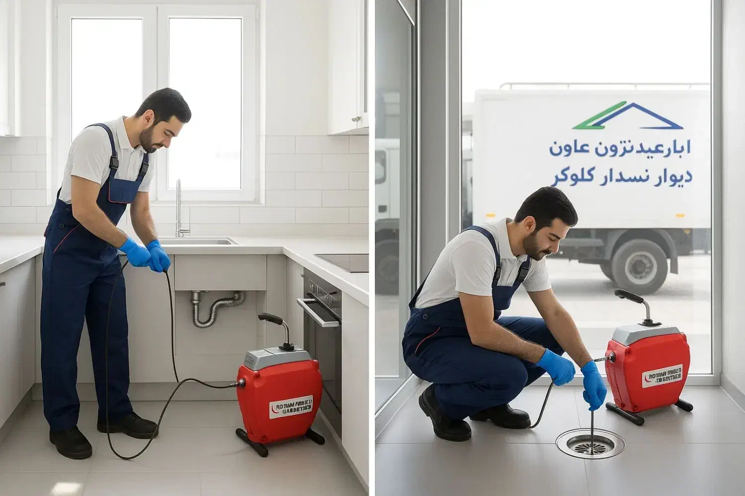 لوله بازکنی بافنربرقی فاضلاب فنرزنی کل شهر تضمینی|خدمات پیشه و مهارت|شیراز, دروازه قران|دیوار