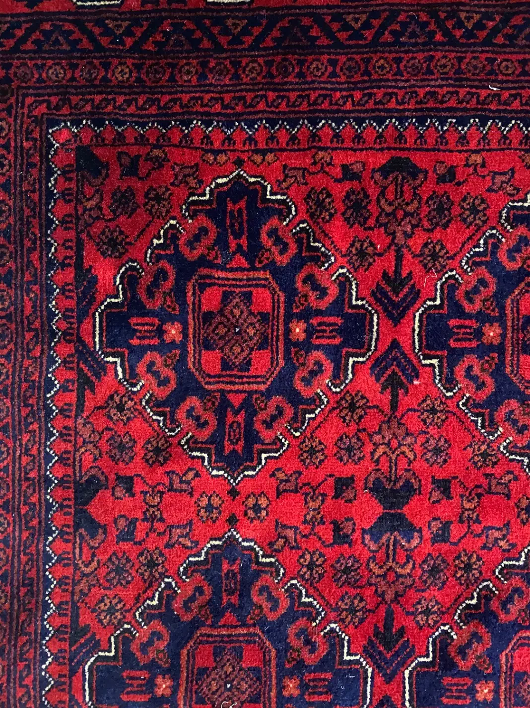 فرش دستبافت تمام کرک مرینوس چله نخ|فرش|تهران, قزل قلعه|دیوار