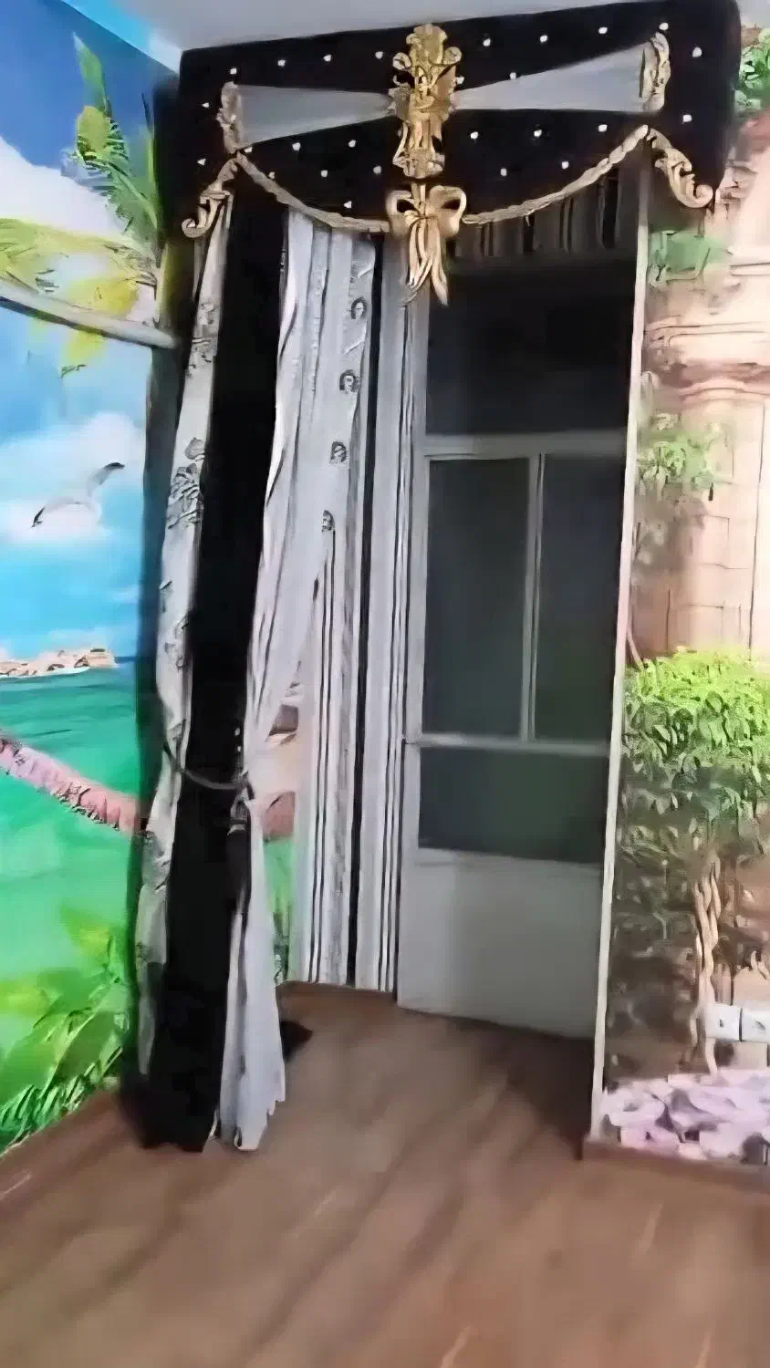 پرده مخمل کتیبه دار|پرده، رانر، رومیزی|کازرون, |دیوار