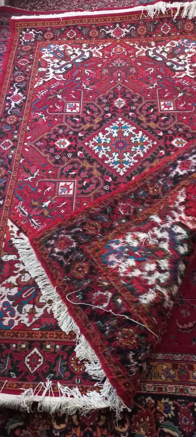 یک جفت فرش هریس دستباف|فرش|بناب, |دیوار