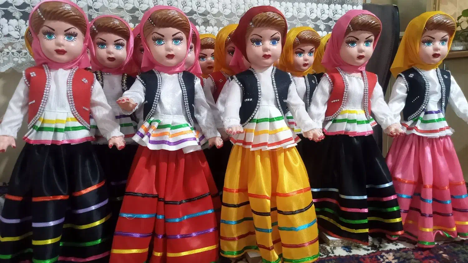 عروسکهای  لباس محلی وشمالی وعروس تعداد وتکی|اسباب‌‌بازی|ابهر, |دیوار