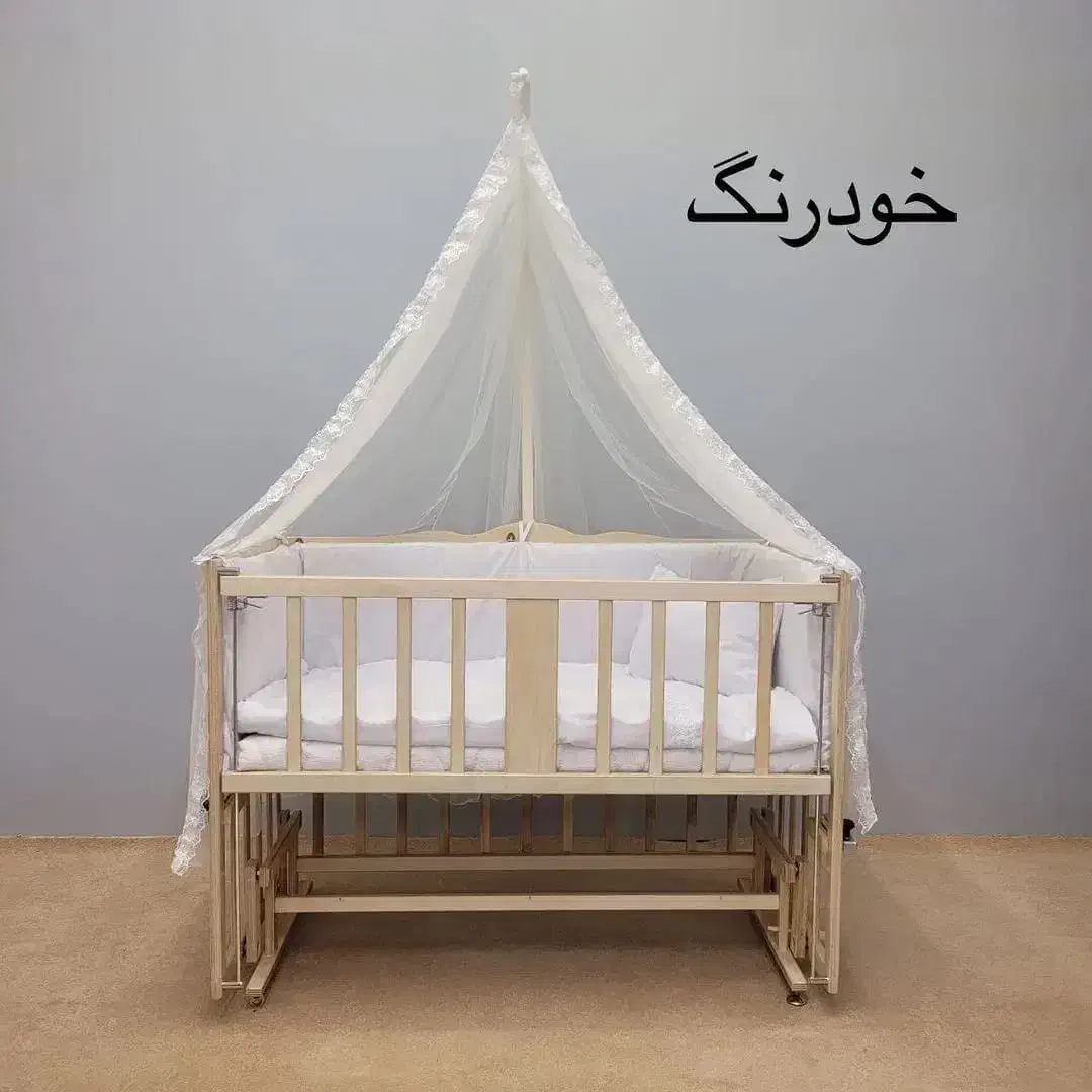 تخت گهواره کنار مادر سلیکا|تخت و صندلی بچه|فشاپویه, |دیوار