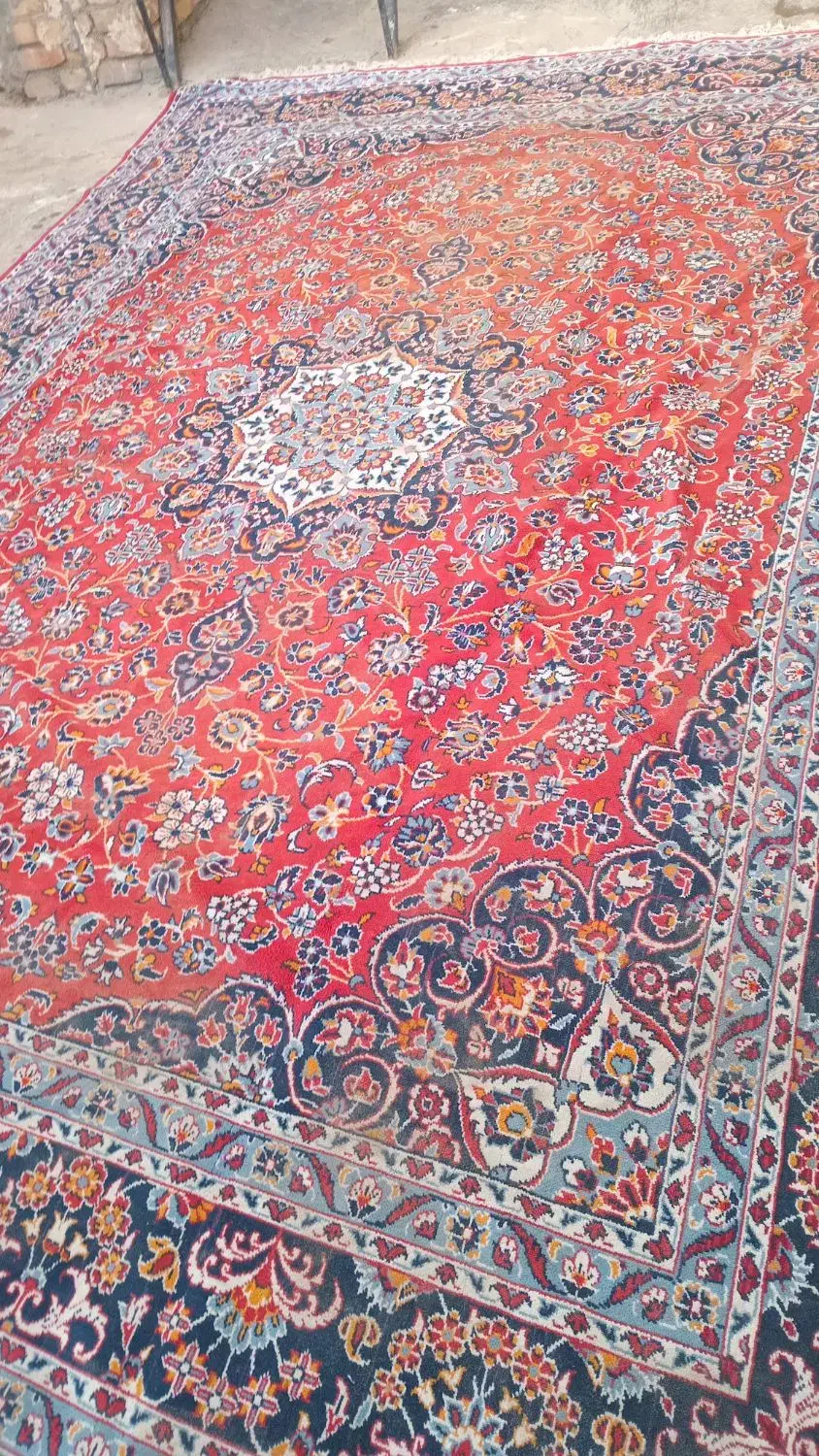 دوتاقالی ۱۲متری بدون پارگی تمیزباجنس خوب نخی|فرش|تربت جام, میرقوام الدین|دیوار