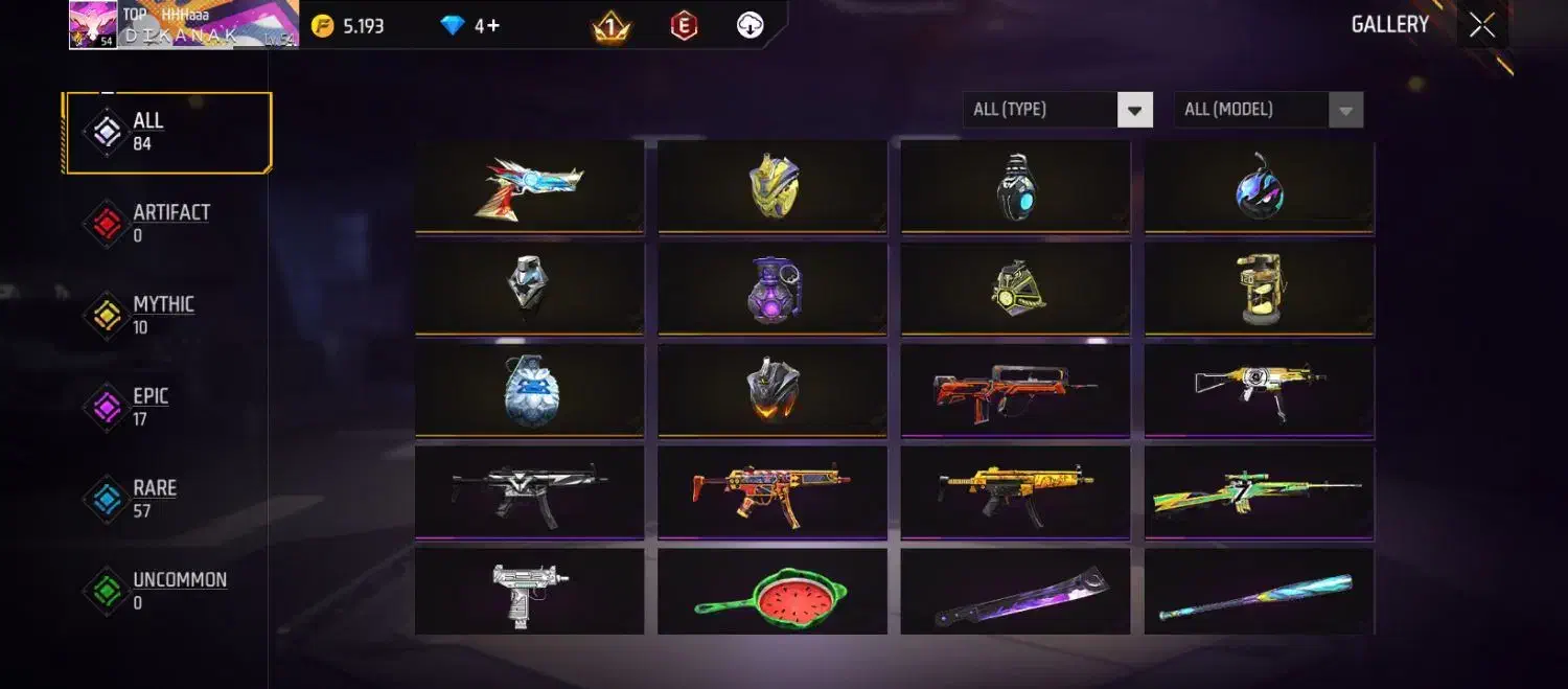 اکانت فری فایر|کنسول، بازی ویدئویی و آنلاین|شیراز, میانرود|دیوار