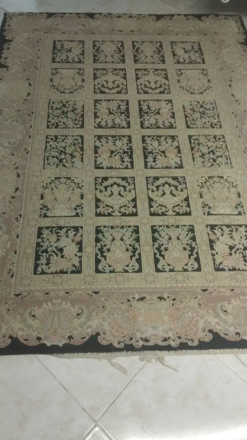 یک جفت فرش ۹ متری ویه ۴ متری و۱ عددگرد طرح خشتی|فرش|تهران, والفجر (افسریه)|دیوار