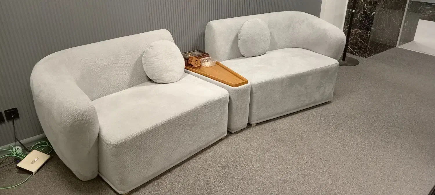 مبل ۴ نفره به همراه کنسول چوبی|مبلمان خانگی و میز عسلی|خمینیشهر, |دیوار