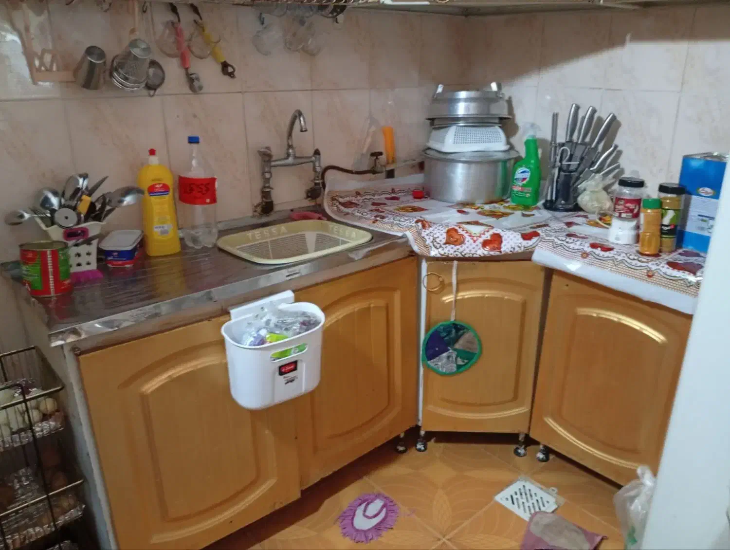 کابینت|آب‌چکان و نظم‌دهنده ظروف|مسجد سلیمان, |دیوار