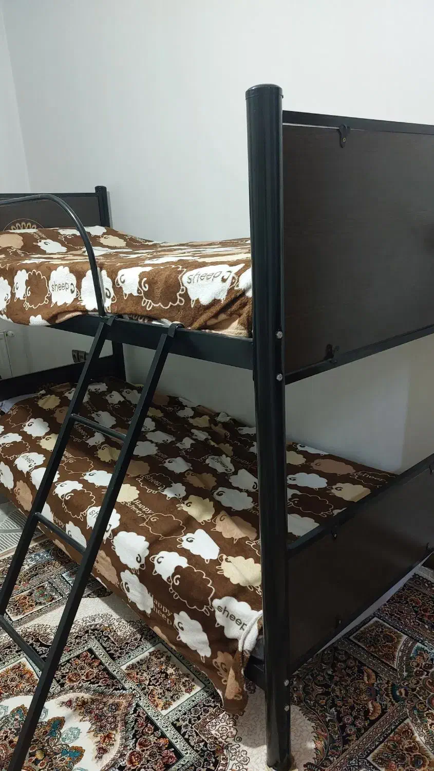 تخت یک نفره دوطبقه با تشک|تخت و سرویس خواب|سقز, |دیوار