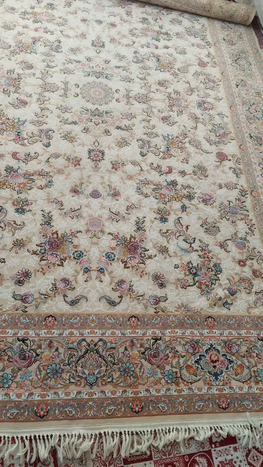 دوعدد فرش ۹ متری طرح برجسته کرم|فرش|ری, دولت‌آباد|دیوار