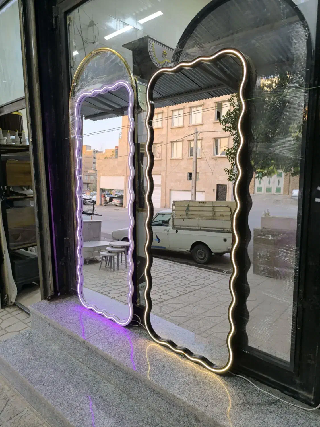 آینه نئونی شیک|آینه|اهواز, بهارستان|دیوار