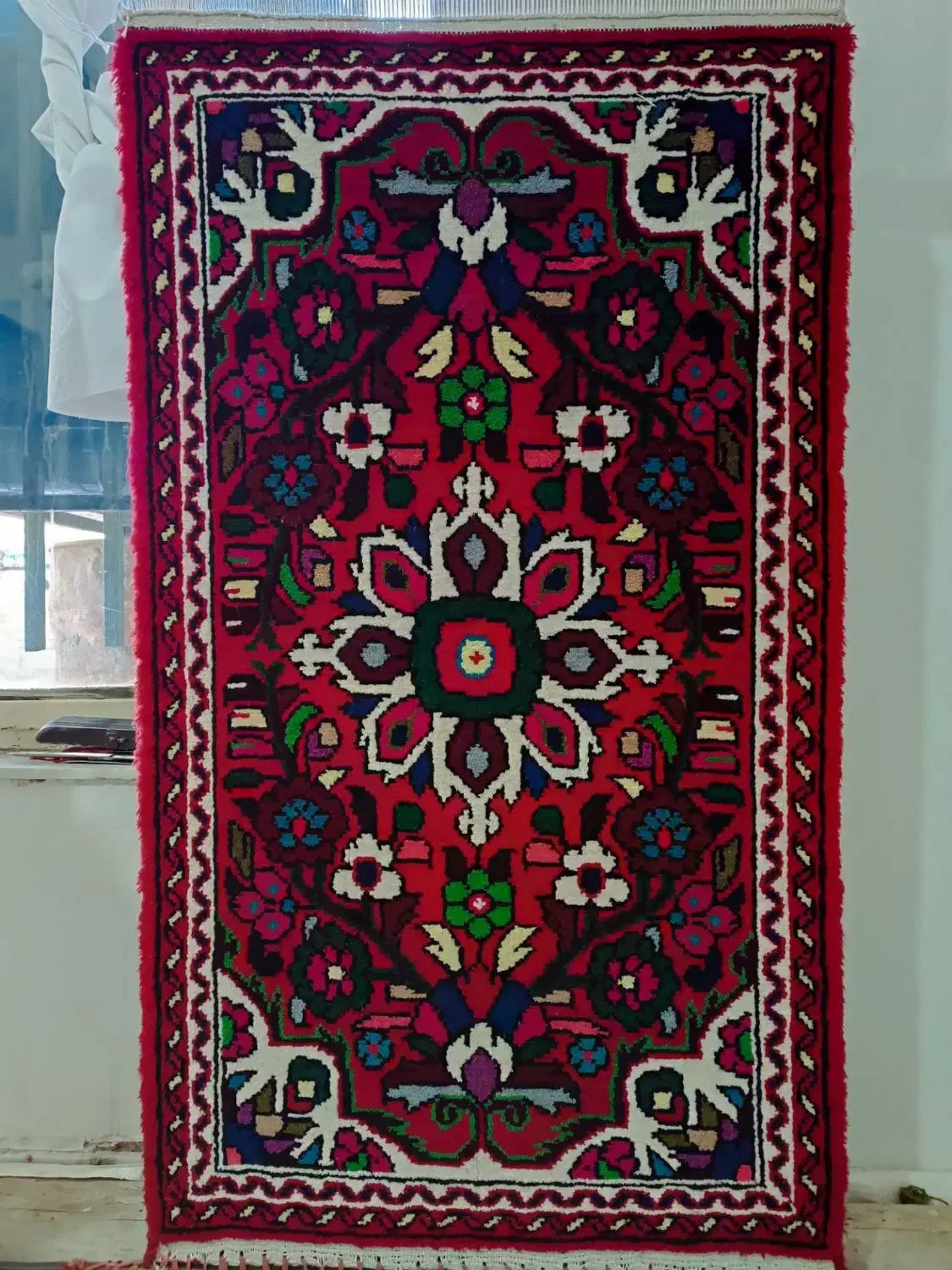 قالی دست بافت|فرش|ملایر, |دیوار