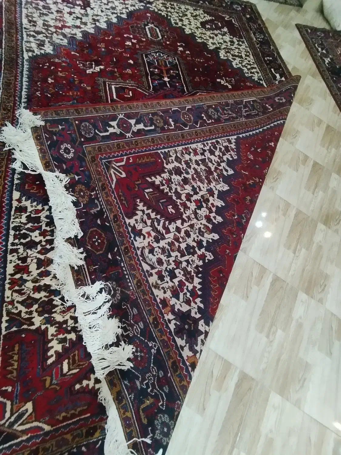 فرش دستبافت جفت 9متر مهربان50ساله گوشت دار در حدنو|فرش|تهران, نعمت‌آباد|دیوار