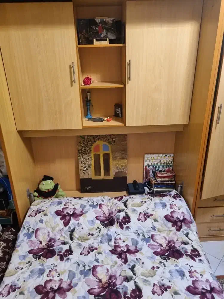 تخت کم جا تاشو به همراه کمد|تخت و سرویس خواب|تهران, قلمستان|دیوار