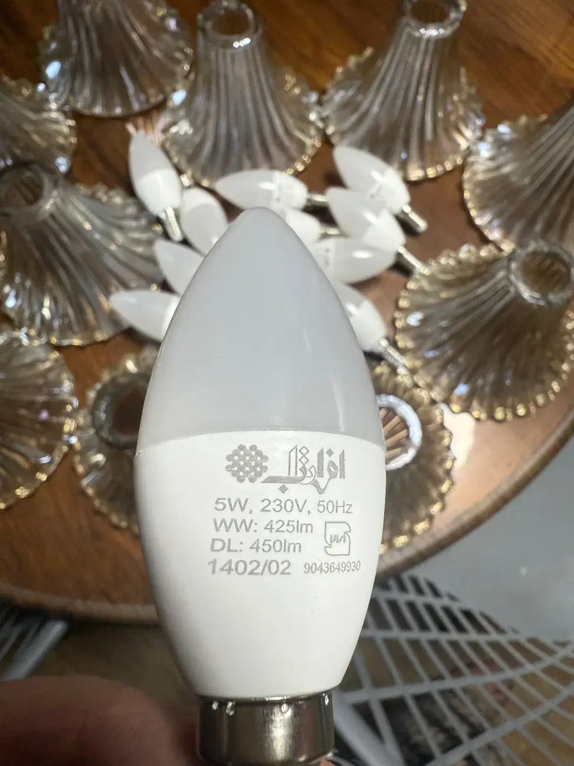 لامپ و لاله لوستر|لوستر و چراغ آویز|اراک, |دیوار