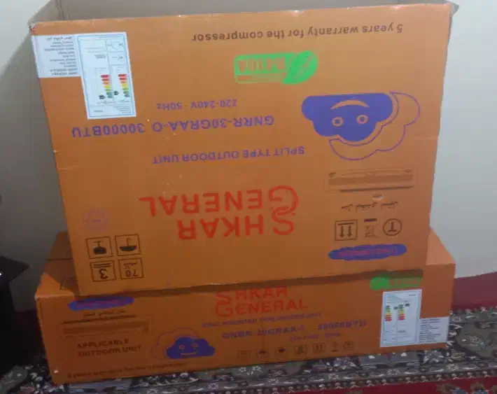 کارتن کولر گازی جنرال شکار|کولر گازی و فنکوئل|بهار, |دیوار