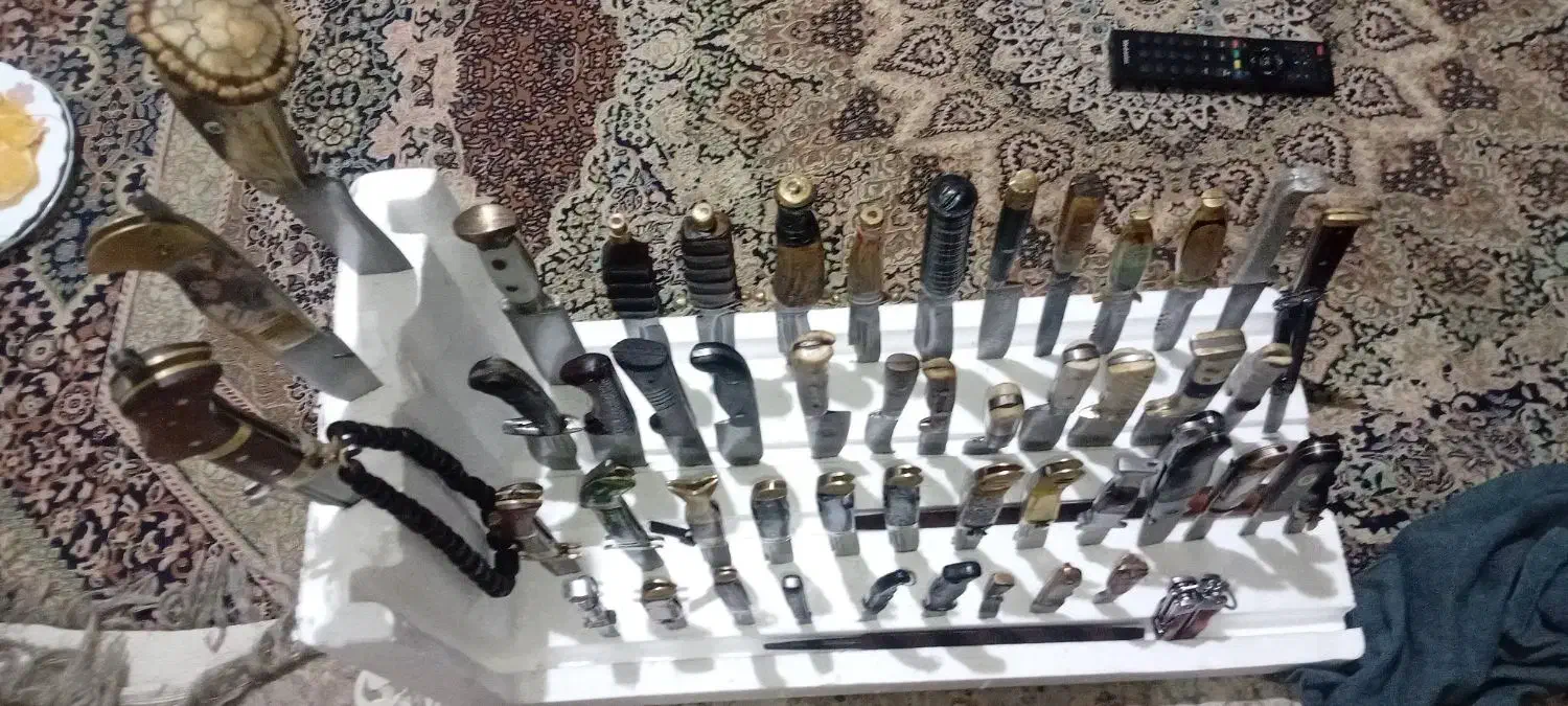 مجموعه کلکسیون چاقو قدیمی|کوهنوردی و کمپینگ|گرگان, |دیوار