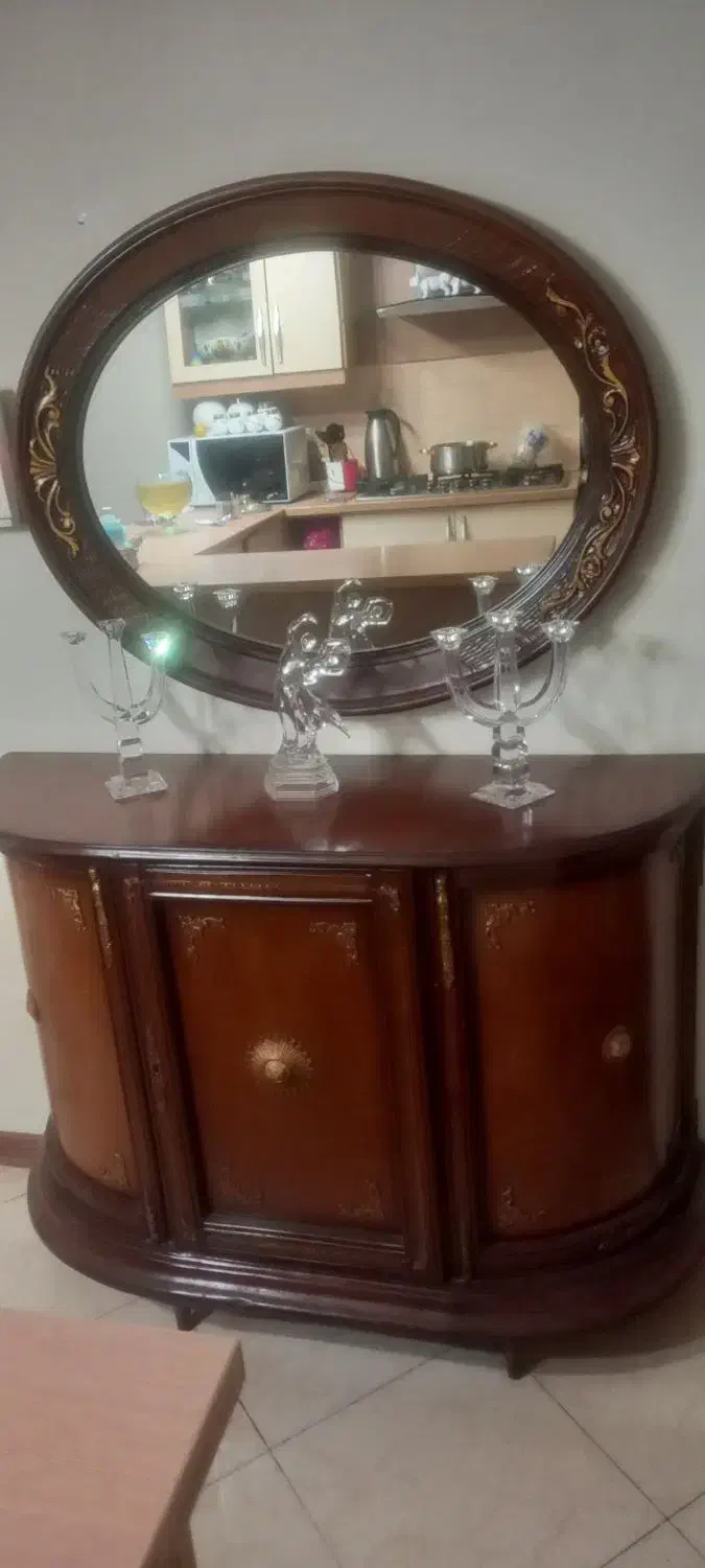 آیینه کنسول لوسترچوبی تزیینی دکوری آنتیک ظرف حراجی|حراج|تهران, نصرت|دیوار