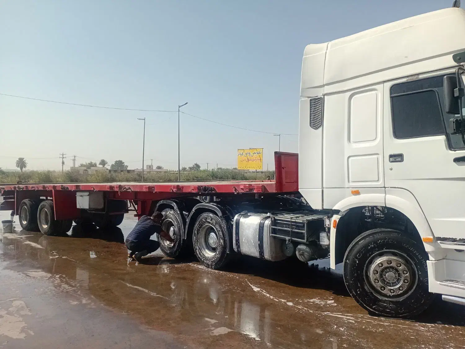 جابجایی حمل بار با تریلی کفی|خدمات حمل و نقل|اهواز, سلطانمنش|دیوار