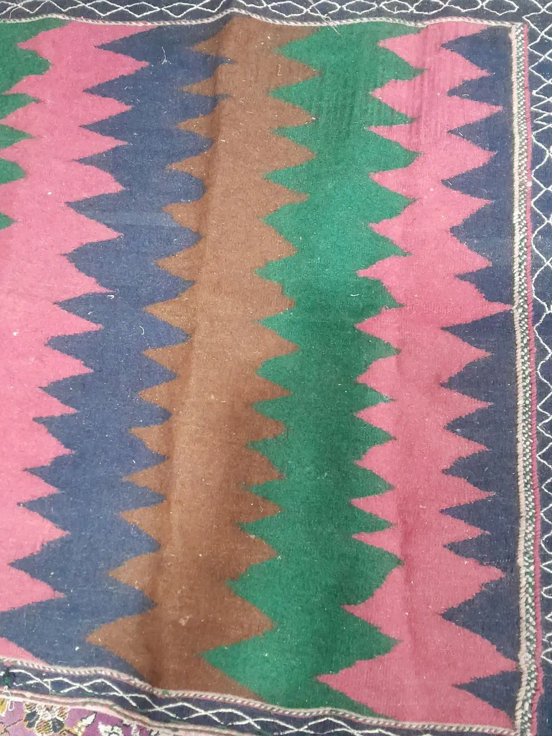 سفره دستباف|گلیم، جاجیم، گبه|کهنوج, |دیوار