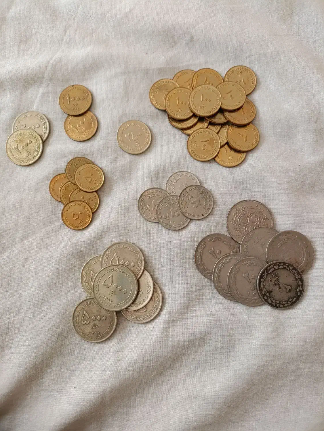 تعدادی سکه پولهای قدیمی.|کلکسیون سکه، تمبر، اسکناس|تهران, تهرانپارس جنوبی|دیوار