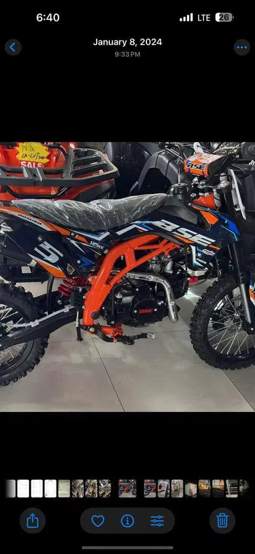 موتور ترل ۱۲۵ وارداتی صفر بدون کارکرد|موتورسیکلت|بندر ترکمن, |دیوار