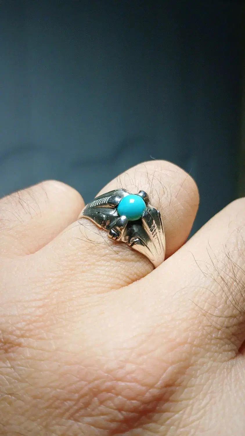 انگشتر فیروزه کهنه|کلکسیون اشیاء عتیقه|تبریز, |دیوار