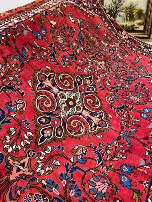 فرش دستبافت ۶ متری همدان رنگ کاملا گیاهی|فرش|تهران, یوسف‌آباد|دیوار