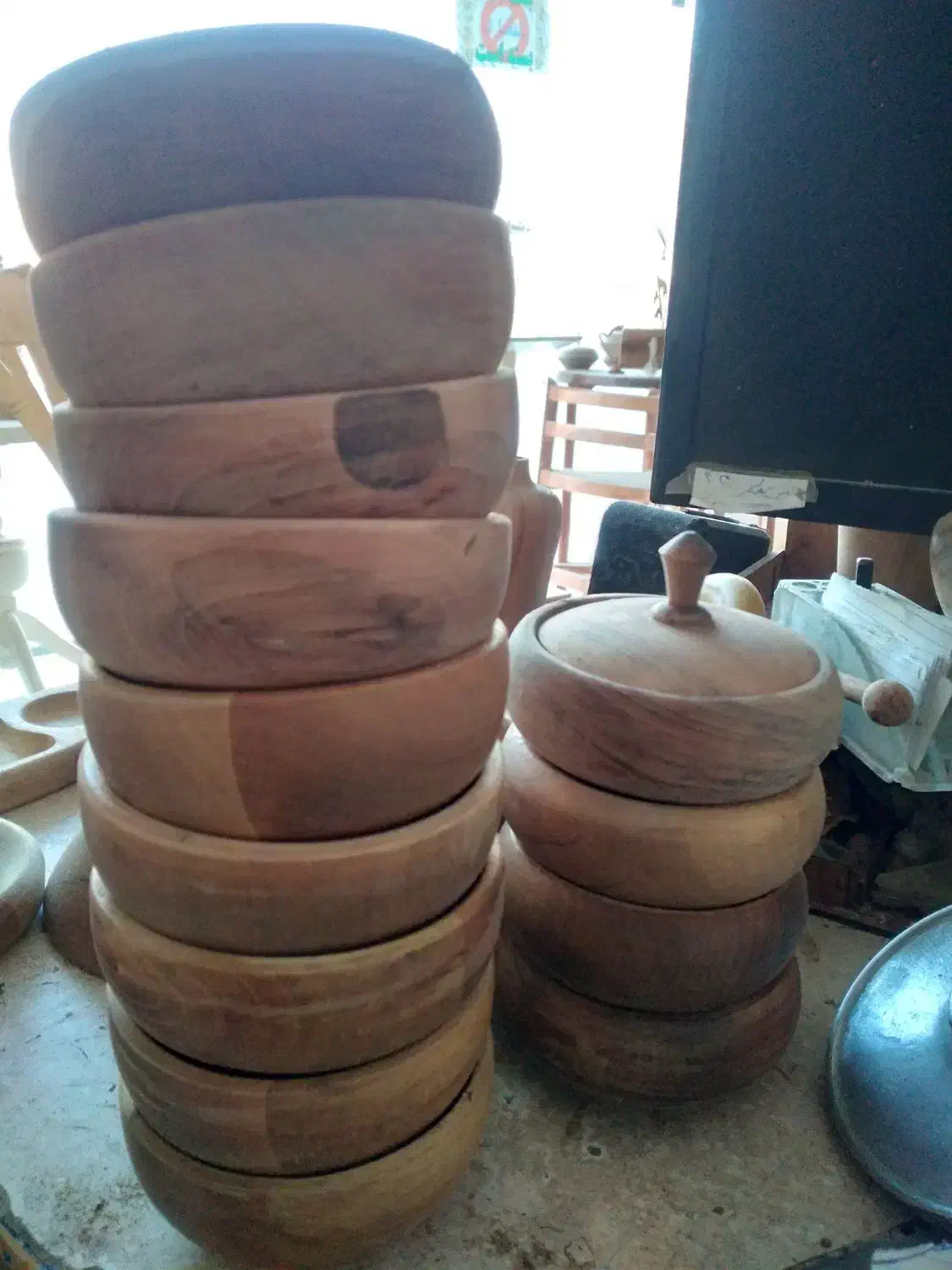 ظروف چوبی آشپز خانه|ظروف سرو و پذیرایی|نجف‌آباد, کهریزسنگ|دیوار