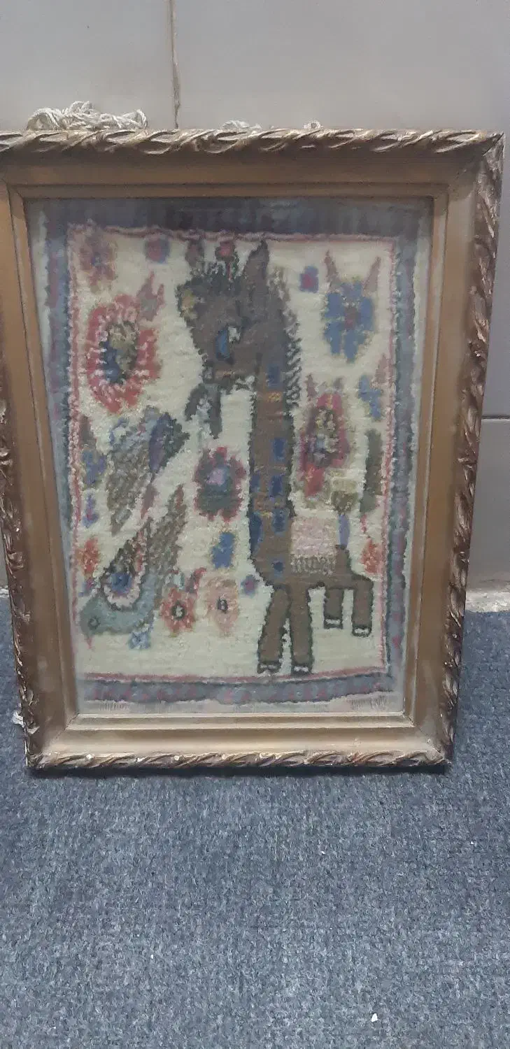 تابلو فرش دستباف قدیمی|تابلو فرش|قم, جمکران|دیوار