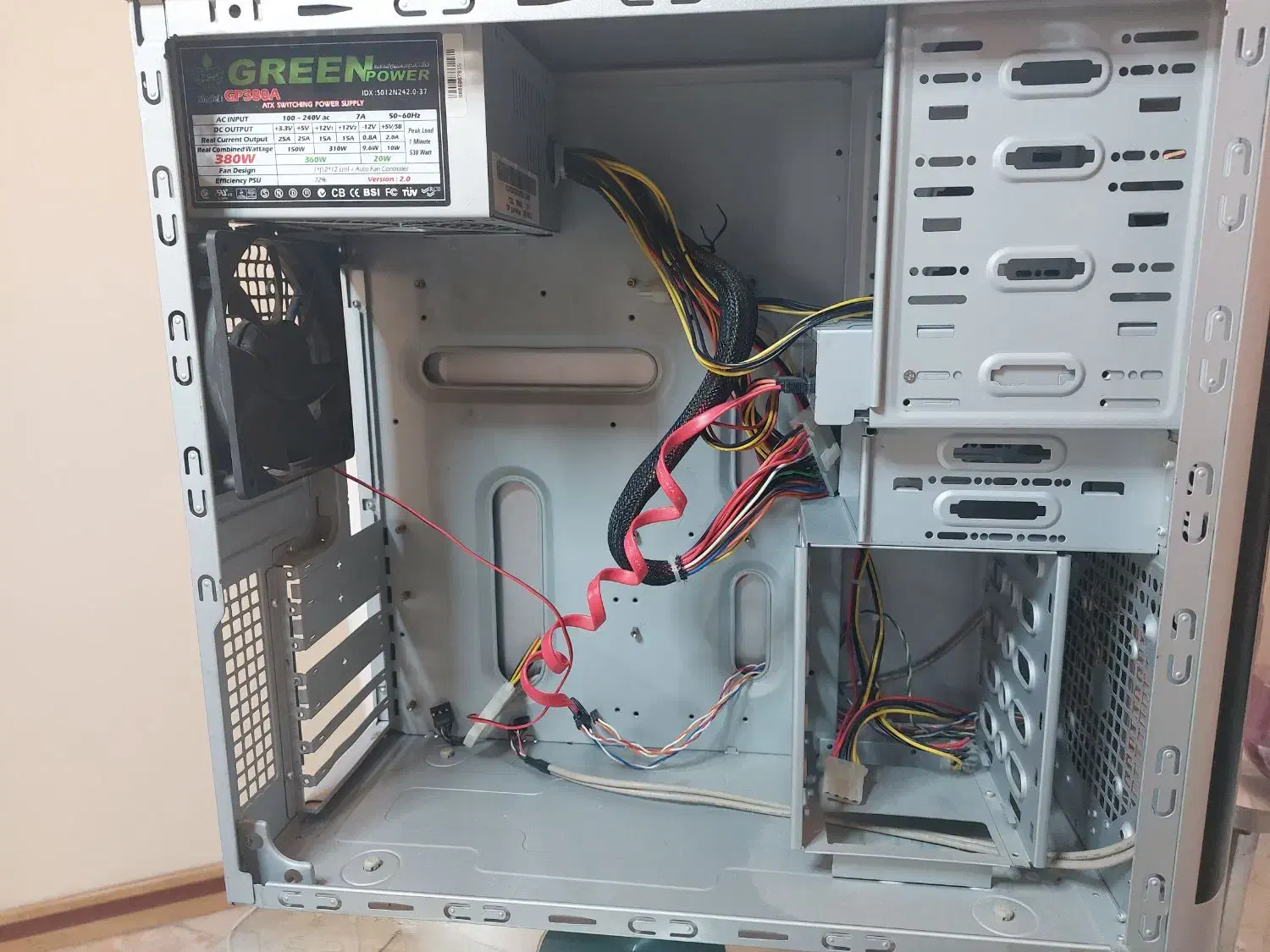 کیس گرین با پاور و دی وی دی رایتر|رایانه رومیزی|تهران, فاطمی|دیوار