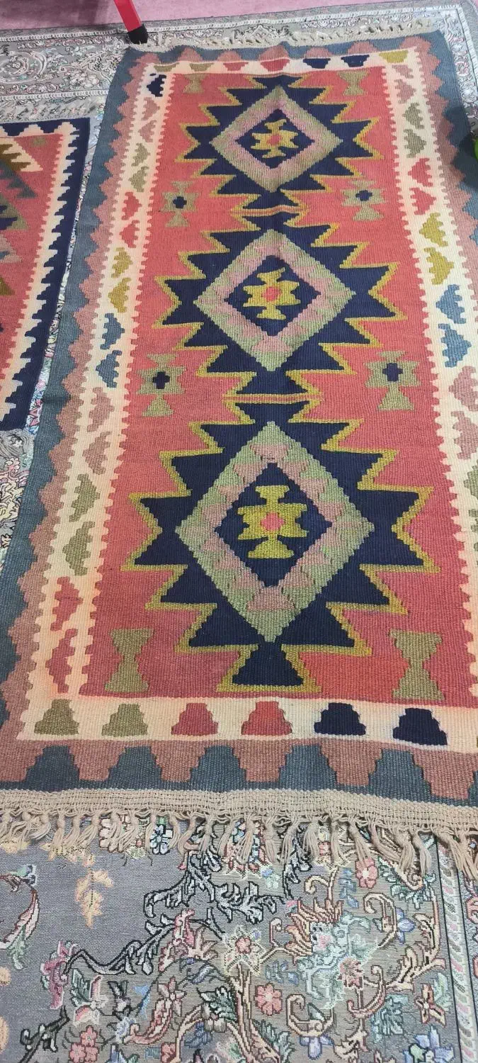 گلیم دستباف|گلیم، جاجیم، گبه|نیشابور, کوی فرهنگیان|دیوار