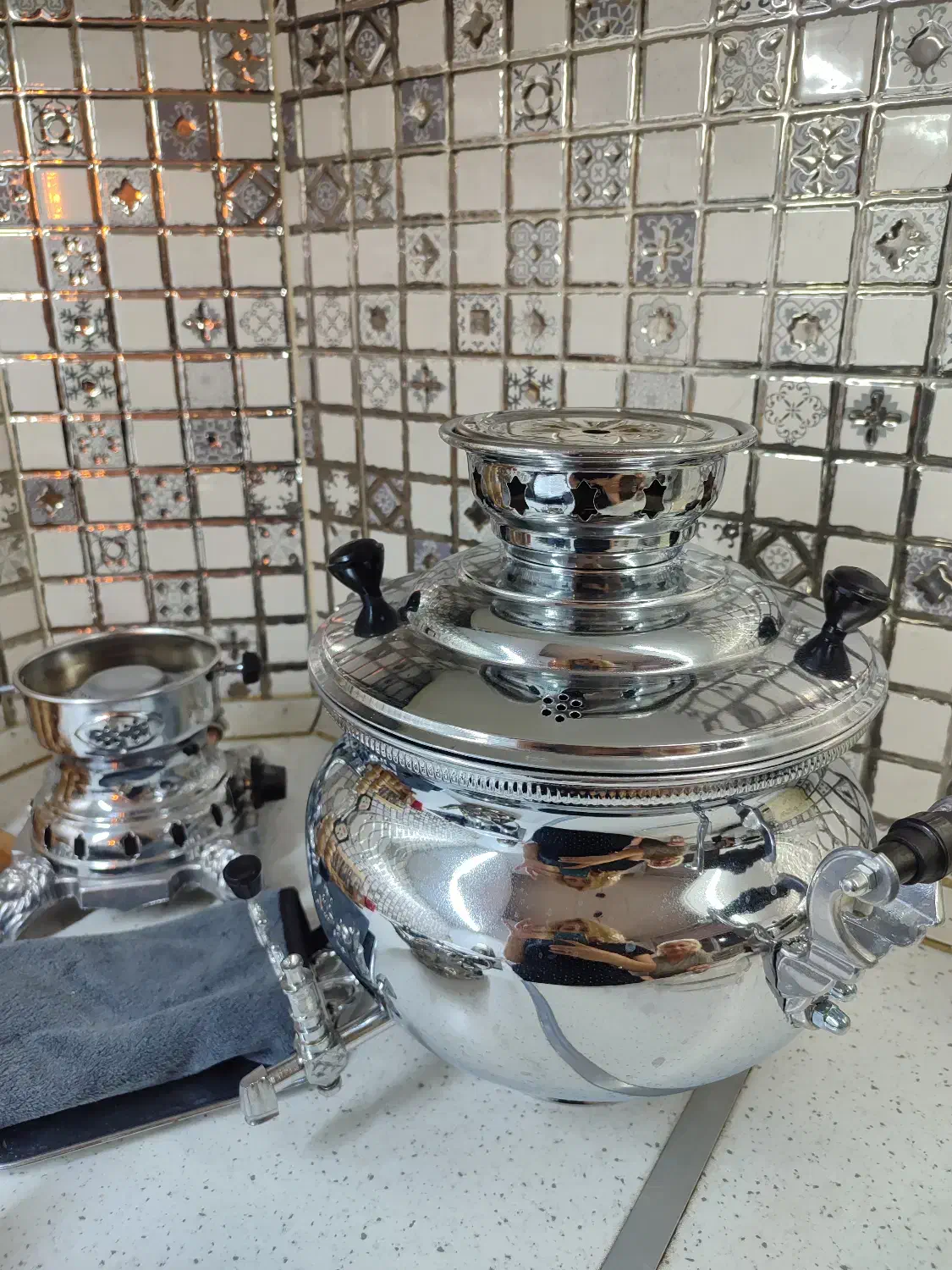 سماور گازی ۸لیتری|سماور، چای‌ساز، قهوه‌ساز|تهران, سبلان (لشگر)|دیوار