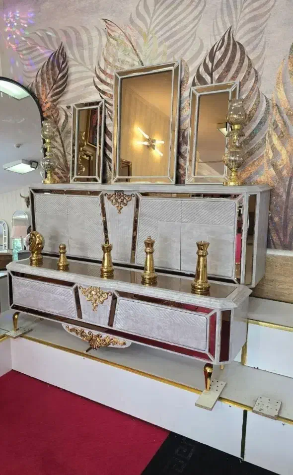 میزتلوزیون وآینه‌کنسول لوکس wood|بوفه، ویترین، کنسول|تهران, شهید رجایی|دیوار