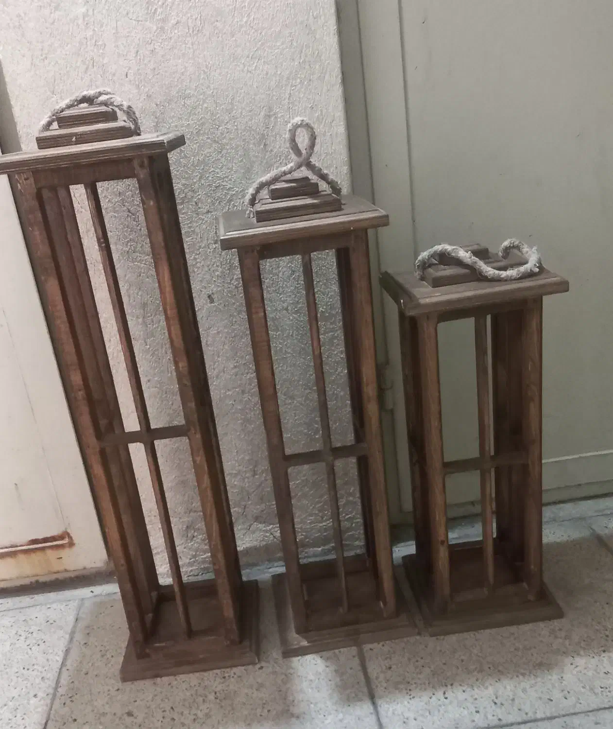 فانوس دکوری چوبی|صنایع دستی و سایر لوازم تزئینی|قدس, شهرقدس|دیوار