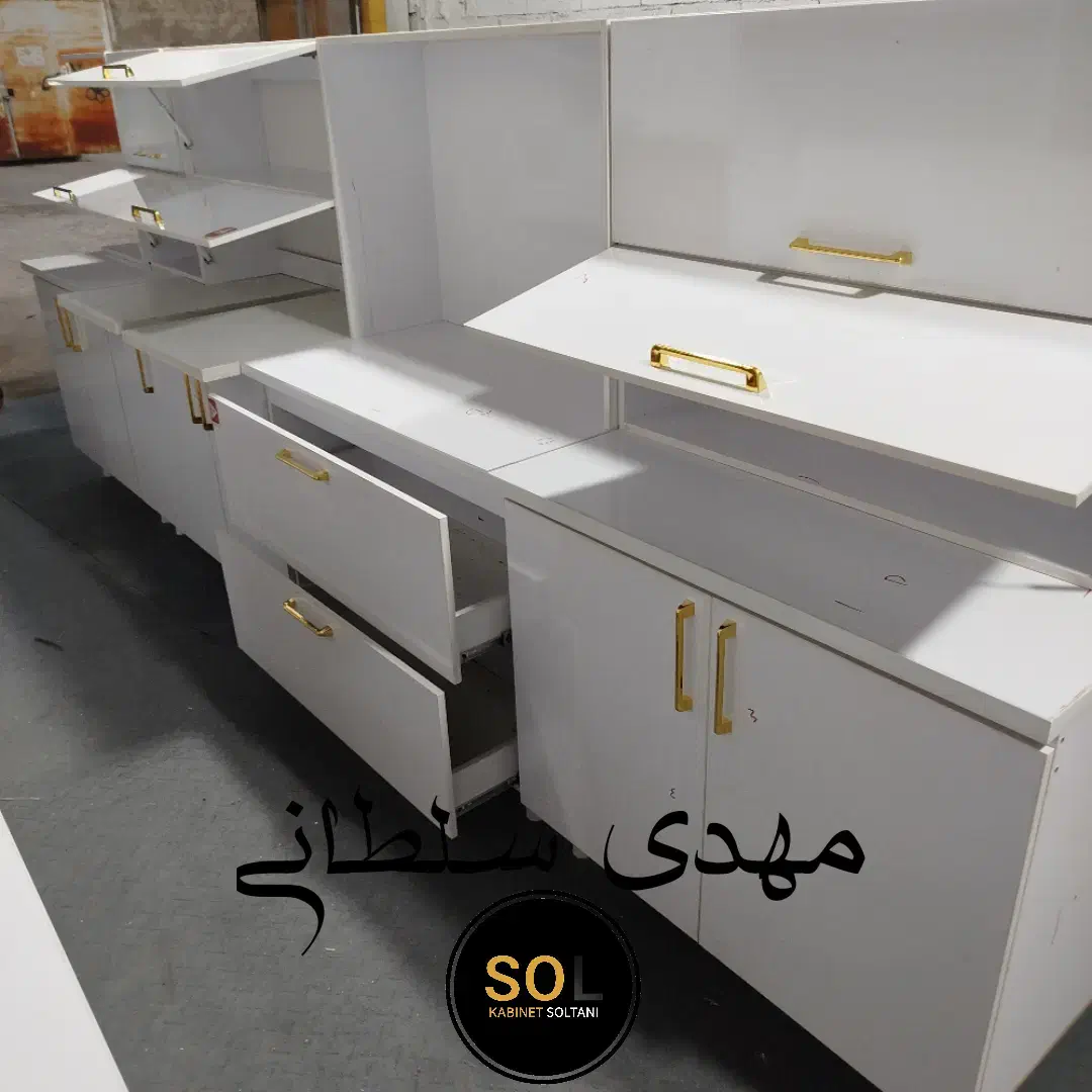 کابینت دسته طلایی پیش ساخته کد 5351|مصالح و تجهیزات ساختمان|شیراز, محراب|دیوار