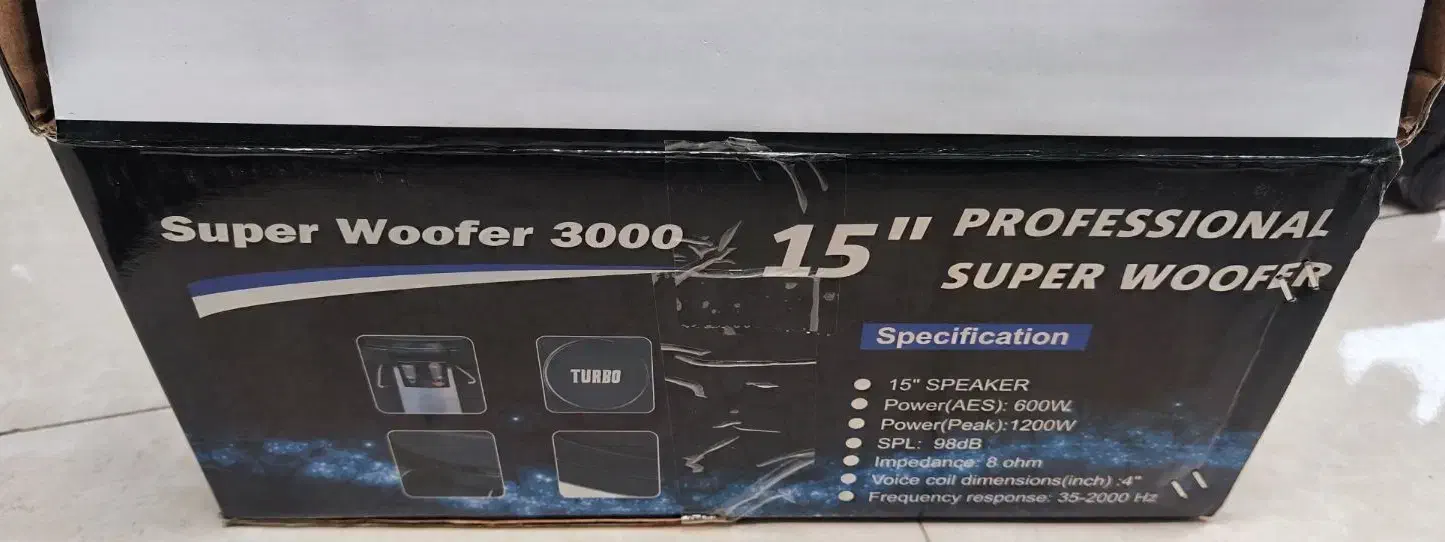 ووفر 1000وات واقعی توربو|سیستم صوتی خانگی|رباطکریم, الارد|دیوار