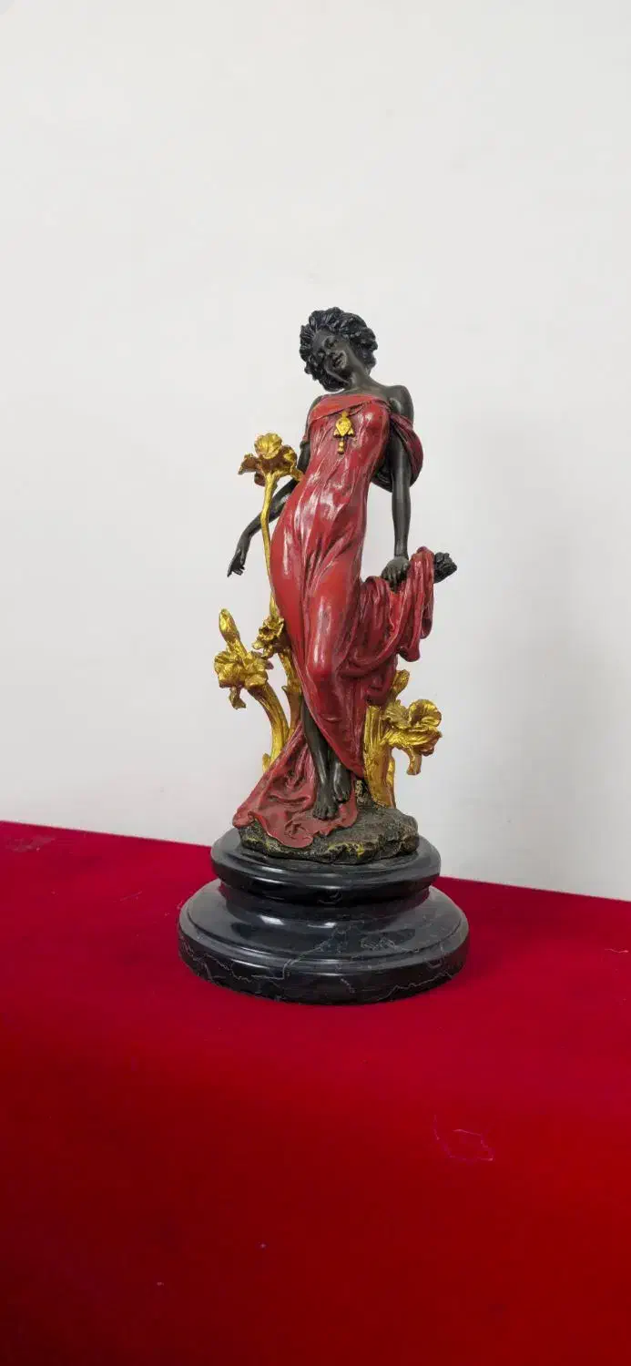 مجسمه برنز دختر مرداب پتینه رنگی برنزی|مجسمه، تندیس، ماکت|تهران, تهرانپارس جنوبی|دیوار