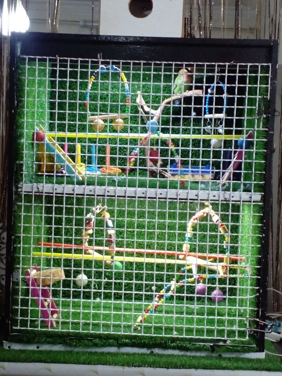 سلام قفس شیک خوشکل دوطبقه|لوازم جانبی حیوانات|مرند, |دیوار