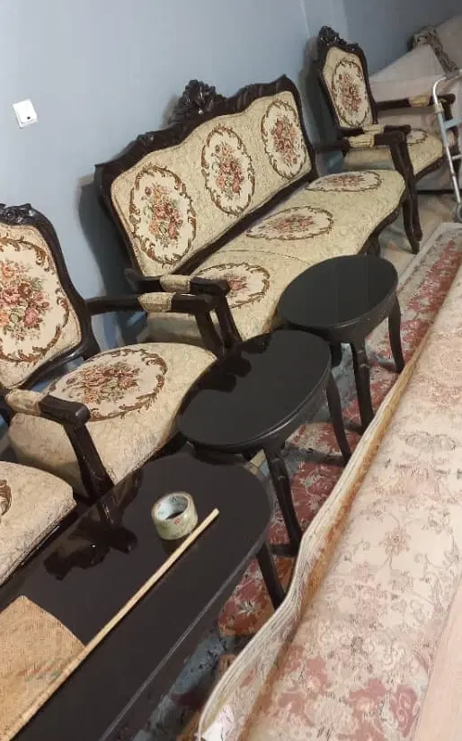 مبلمان ۸ نفره چوب گردو|مبلمان خانگی و میز عسلی|تهران, شمسآباد|دیوار