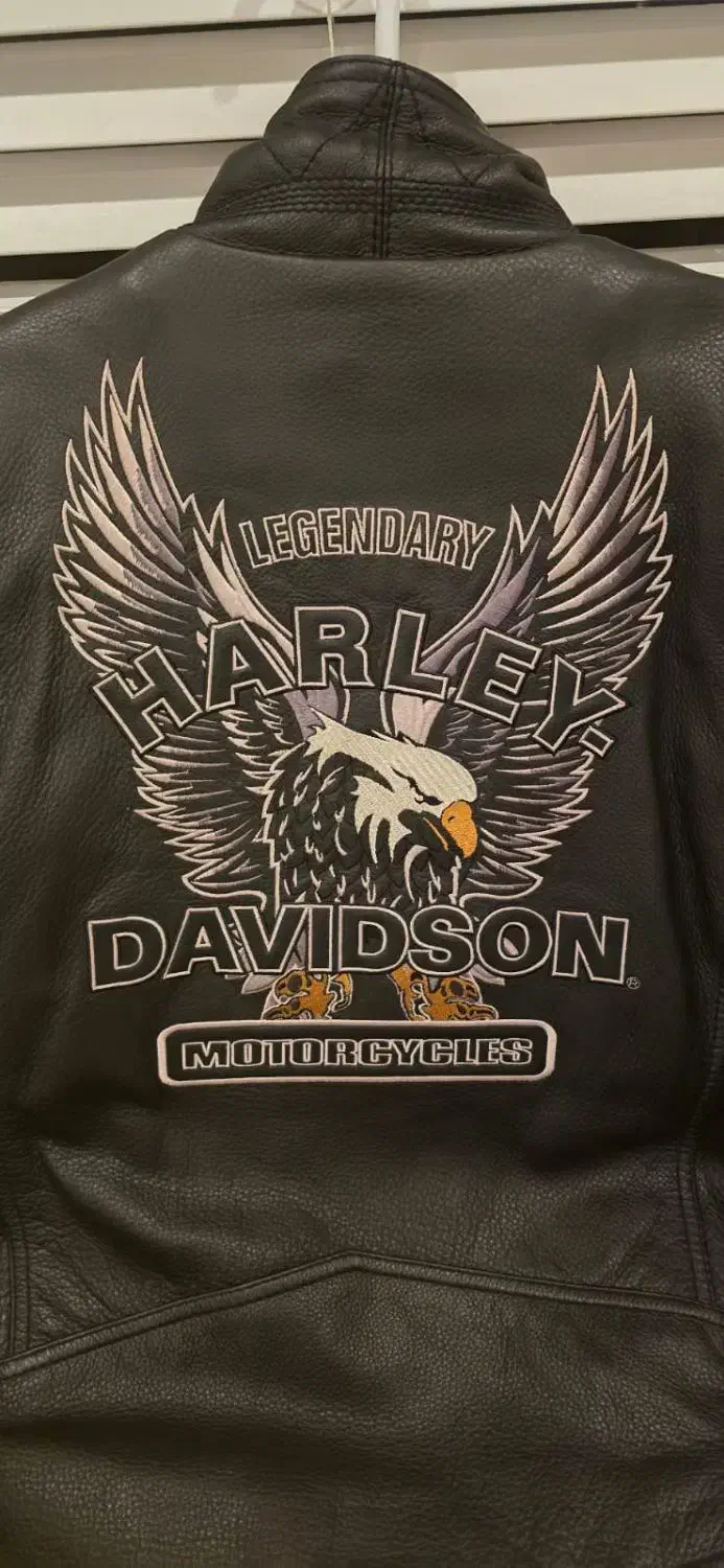 کاپشن موتور سواری چرم هارلی دیویدسن اصل|لباس|تهران, مینای شمالی (مخبر)|دیوار