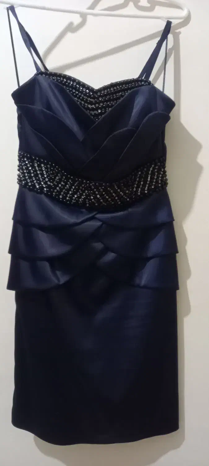 لباس مجلسی ساتن مروارید کاری شده|لباس|وحیدیه, |دیوار