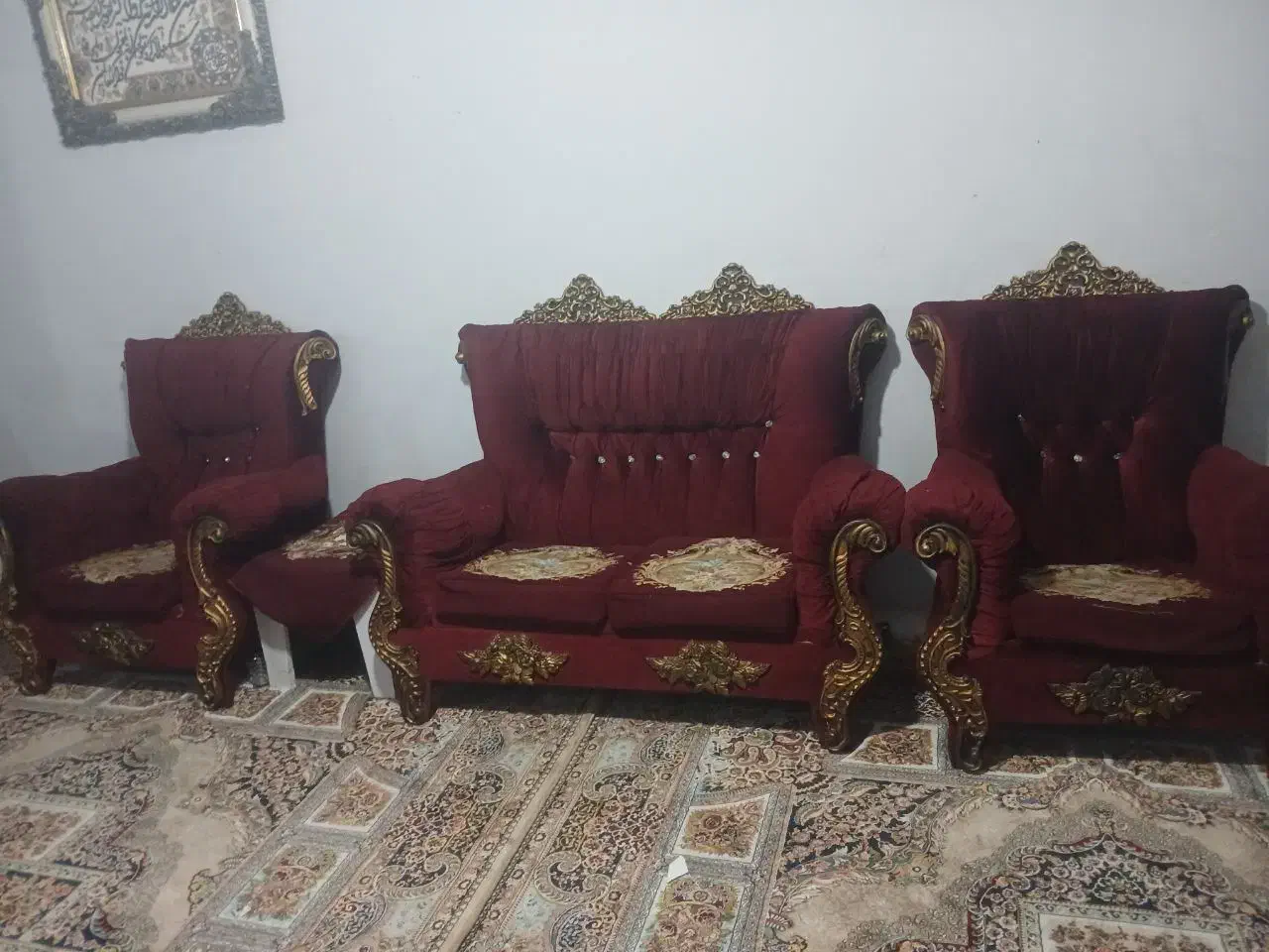 مبل 7نفره|مبلمان خانگی و میز عسلی|گلبهار, شهر جدید گلبهار|دیوار