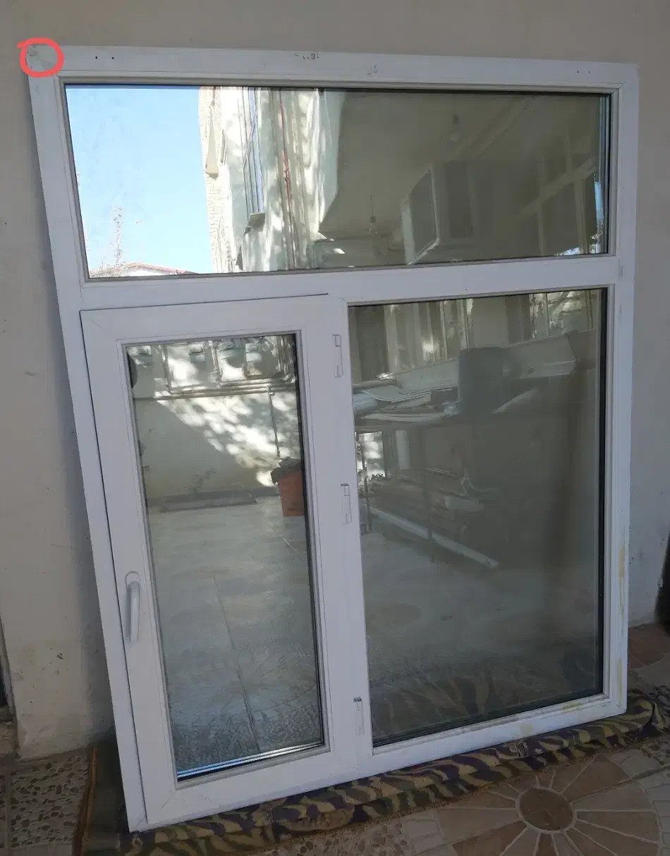 پنجره pvc با شیشه دوجداره|مصالح و تجهیزات ساختمان|پارس‌آباد, |دیوار