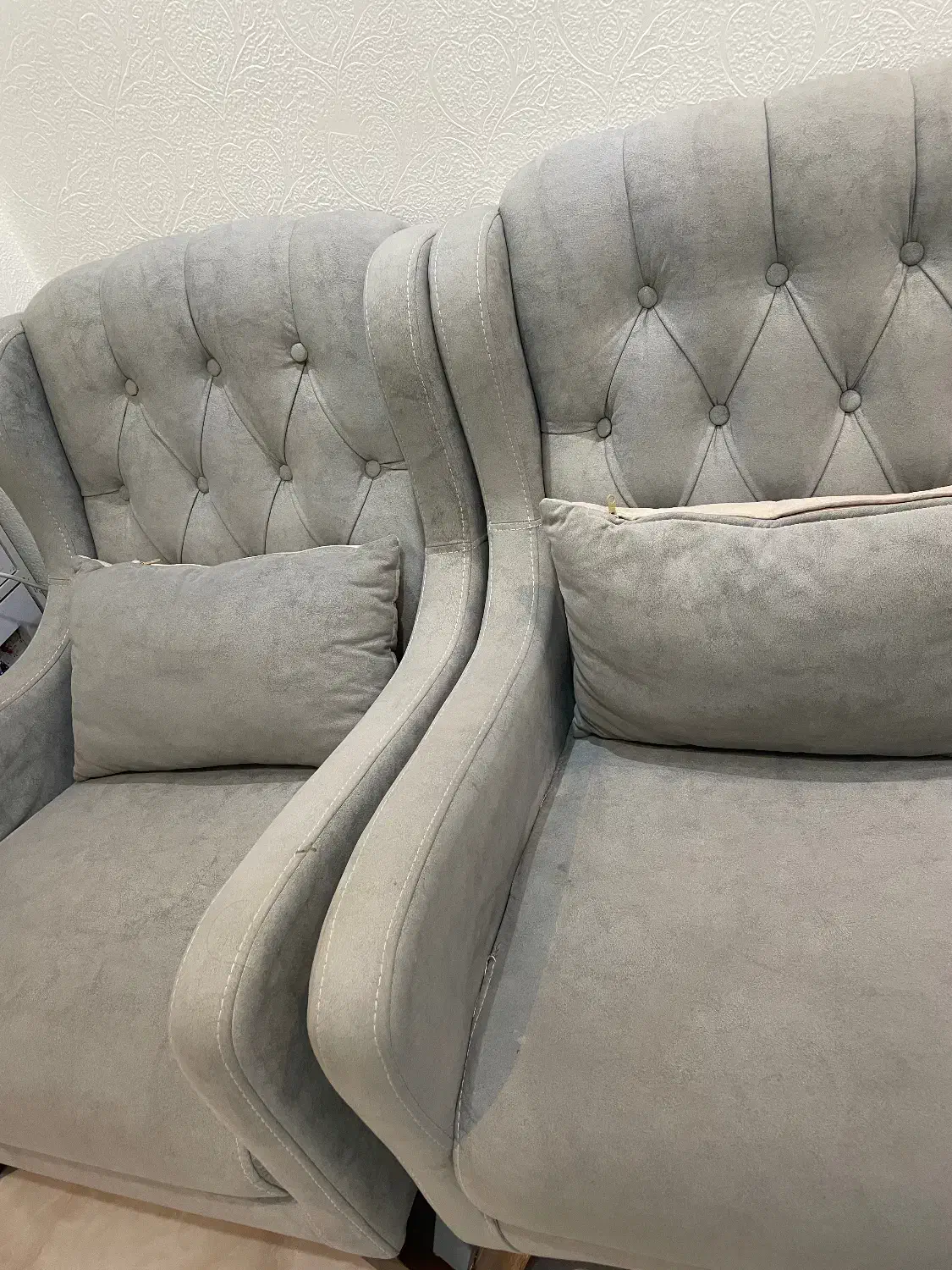 نیم ست مبل چستر چوب راش|مبلمان خانگی و میز عسلی|شاهینشهر, عطار|دیوار