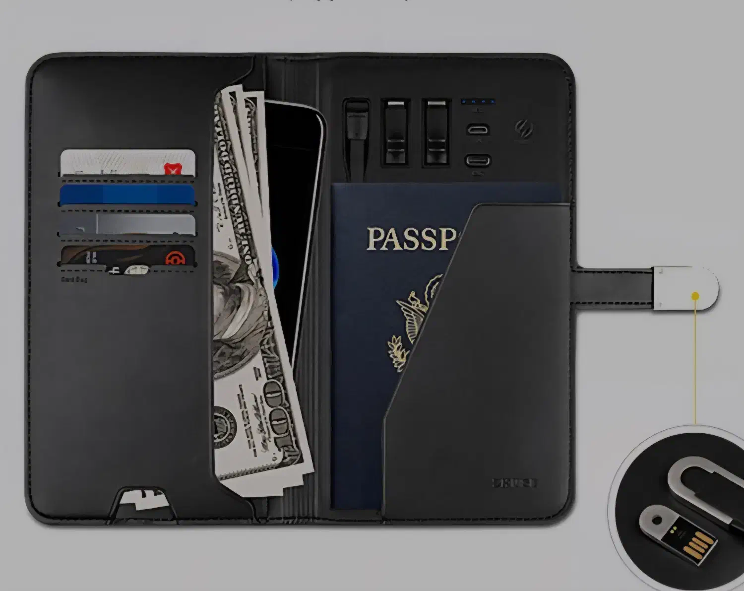 کیف پول چرمی پاوربانک|لوازم جانبی موبایل و تبلت|اصفهان, جلفا|دیوار