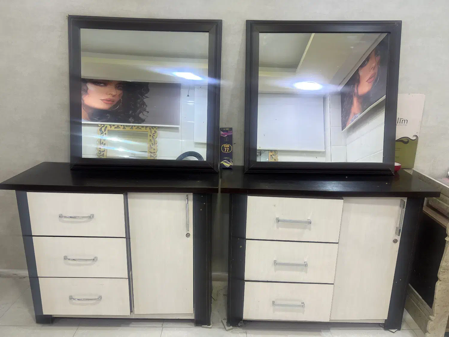 کمد و ایینه|جاکفشی، کمد، دراور|سیرجان, |دیوار