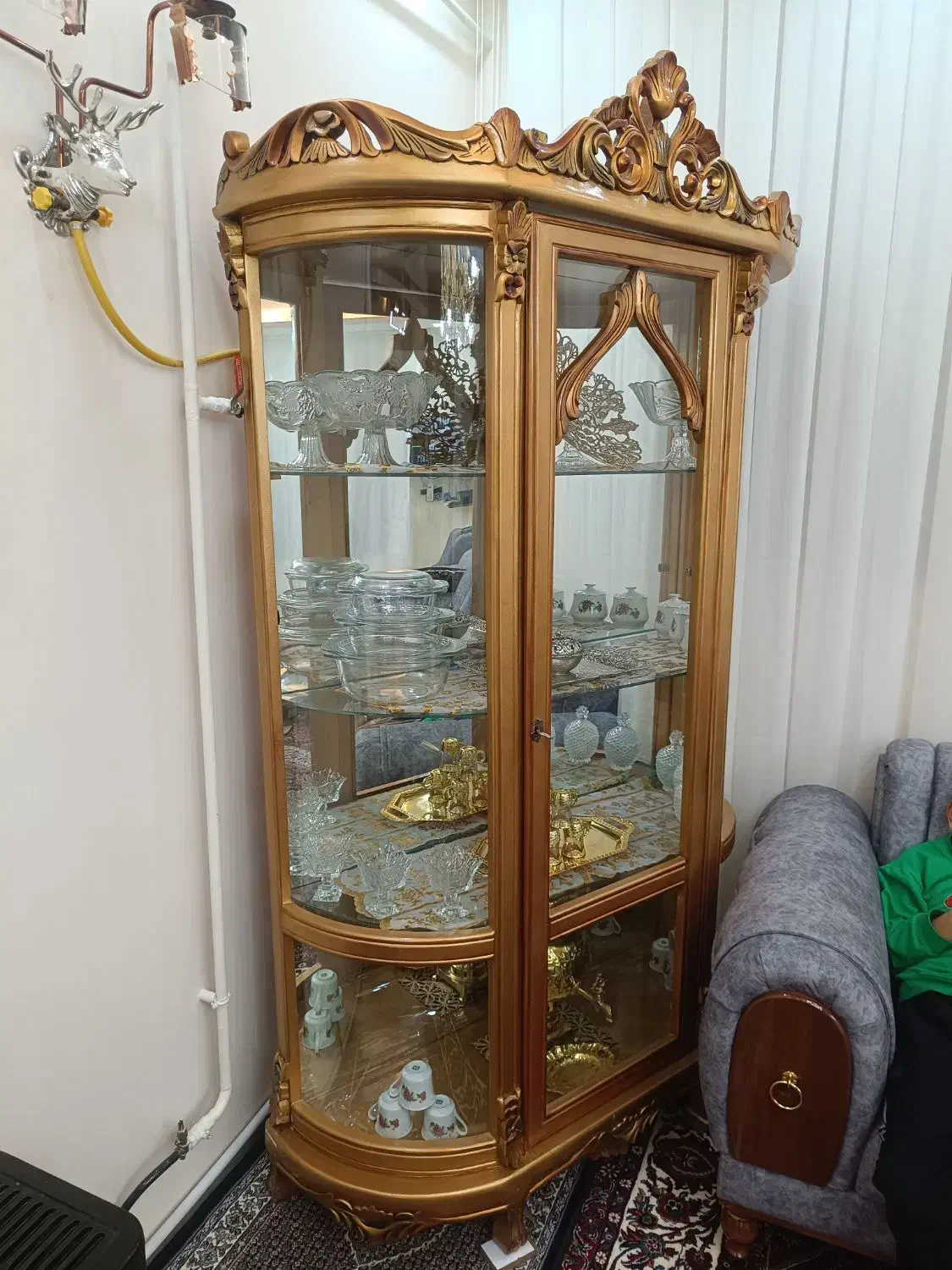 بوفه چوبی|بوفه، ویترین، کنسول|ورزقان, |دیوار