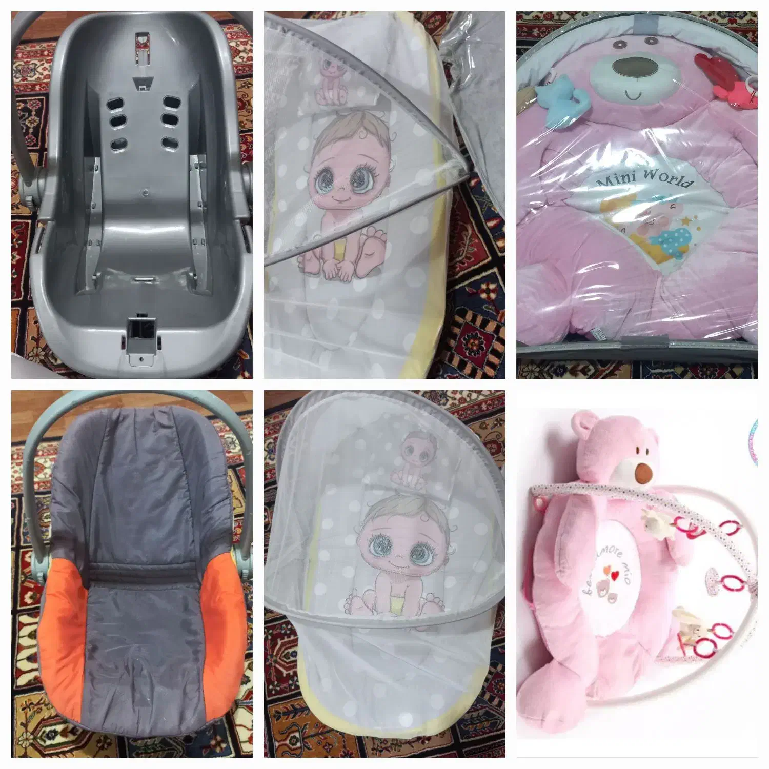 تشک بازی ،کریر،پشه بندتشک دار|اسباب و اثاث بچه|قشلاق دشت, |دیوار